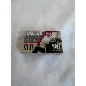 Maxell High Bias XLII 90 & 100 Minute Audio Cassette - Sealed